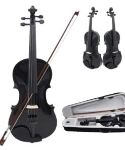 Đàn violin Loại 4 / 4 Bằng Gỗ Trơn Màu Đen