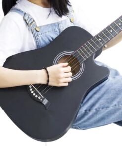 Đàn guitar acoustic màu đen