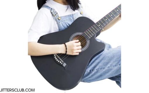 Đàn guitar acoustic màu đen